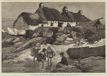 De Verkiezingen op het Eiland Man, Vissershuisjes in Port St Mary